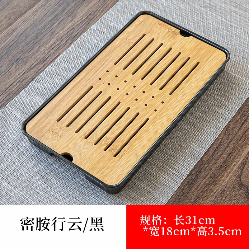 Japanese Style Bamboo Tea Tray 28.5x28.5x3cm - Image 10
