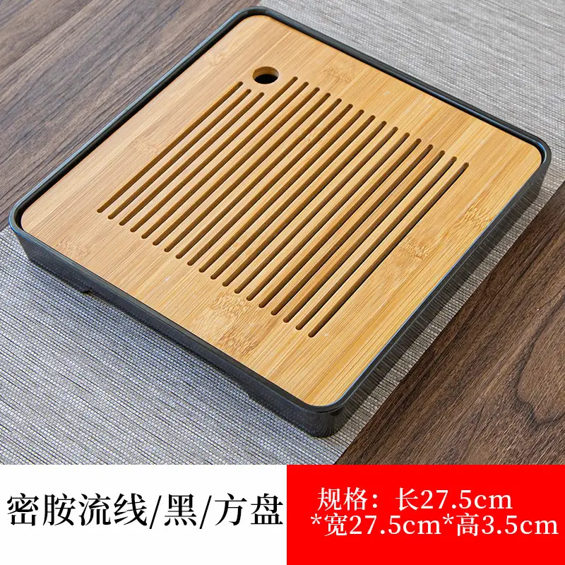 Japanese Style Bamboo Tea Tray 28.5x28.5x3cm - Image 12