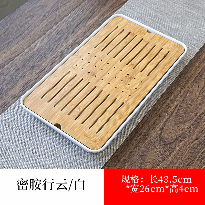 Japanese Style Bamboo Tea Tray 28.5x28.5x3cm - Image 3