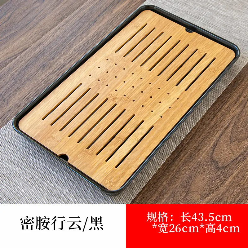 Japanese Style Bamboo Tea Tray 28.5x28.5x3cm - Image 4