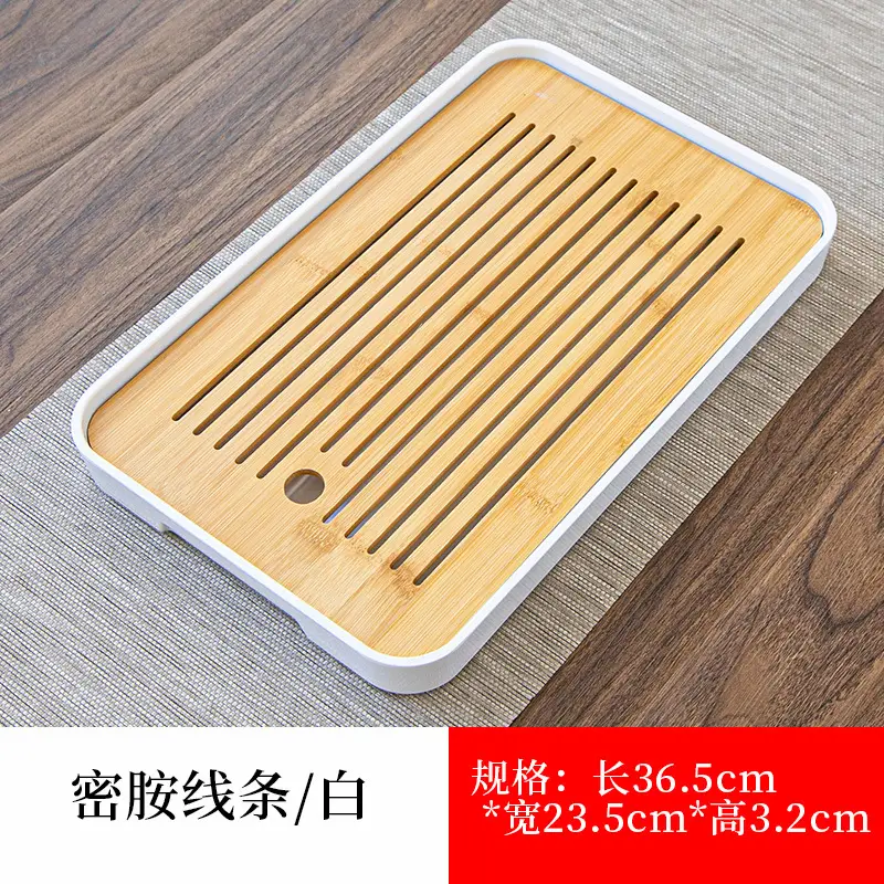 Japanese Style Bamboo Tea Tray 28.5x28.5x3cm - Image 8