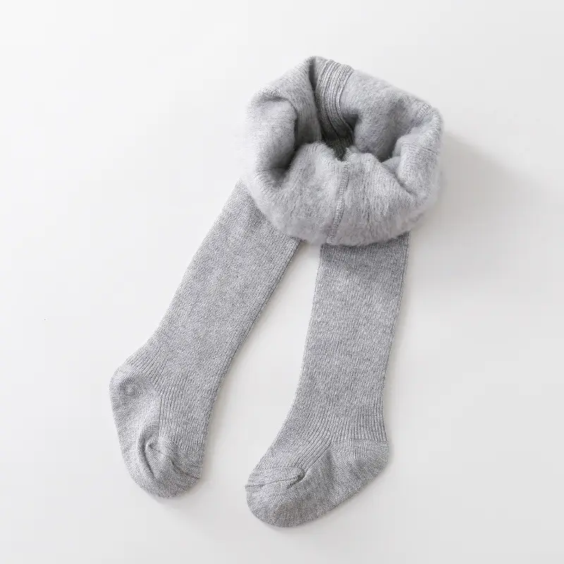 Autumn Winter Velvet Padded Girls Pantyhose Socks - Image 3