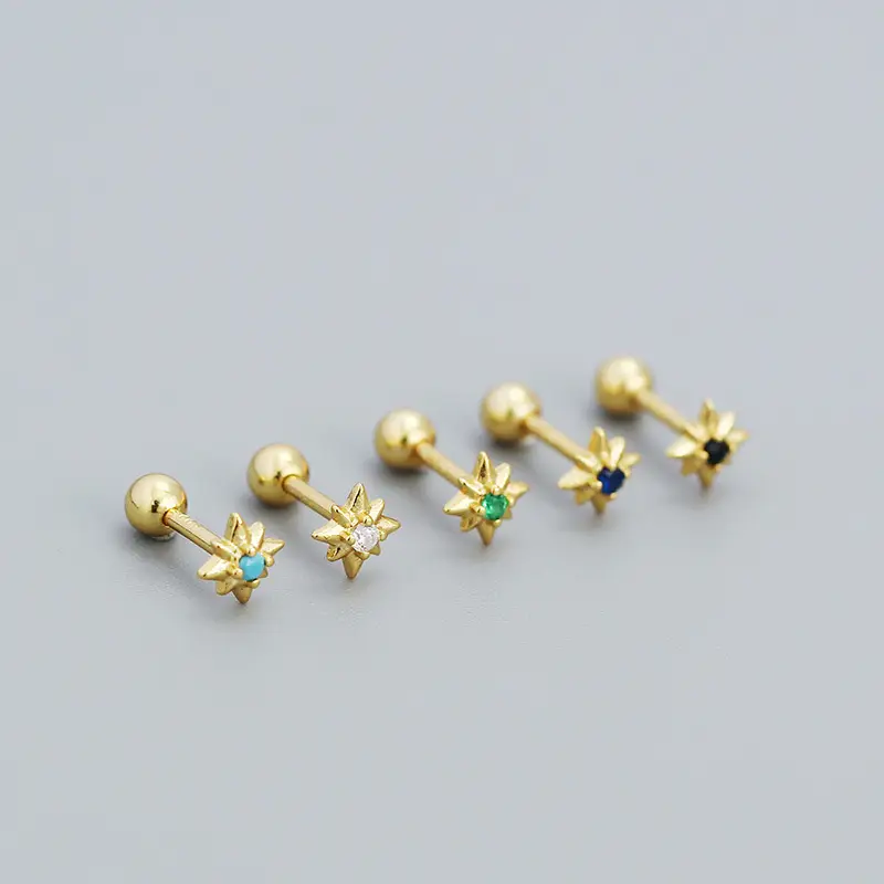 S925 Silver Star Earrings for Women - Image 13