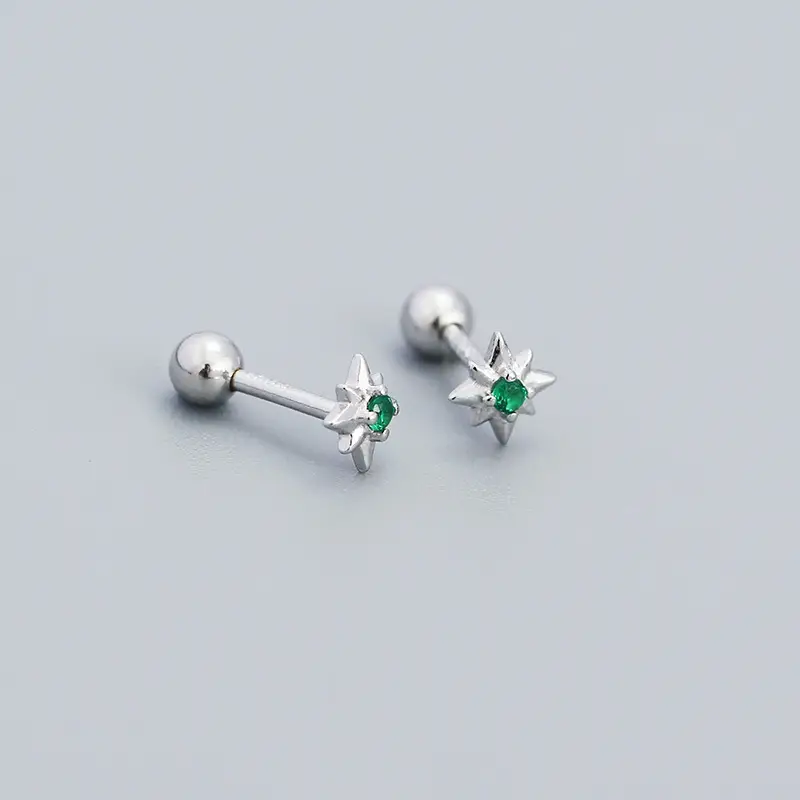 S925 Silver Star Earrings for Women - Image 5