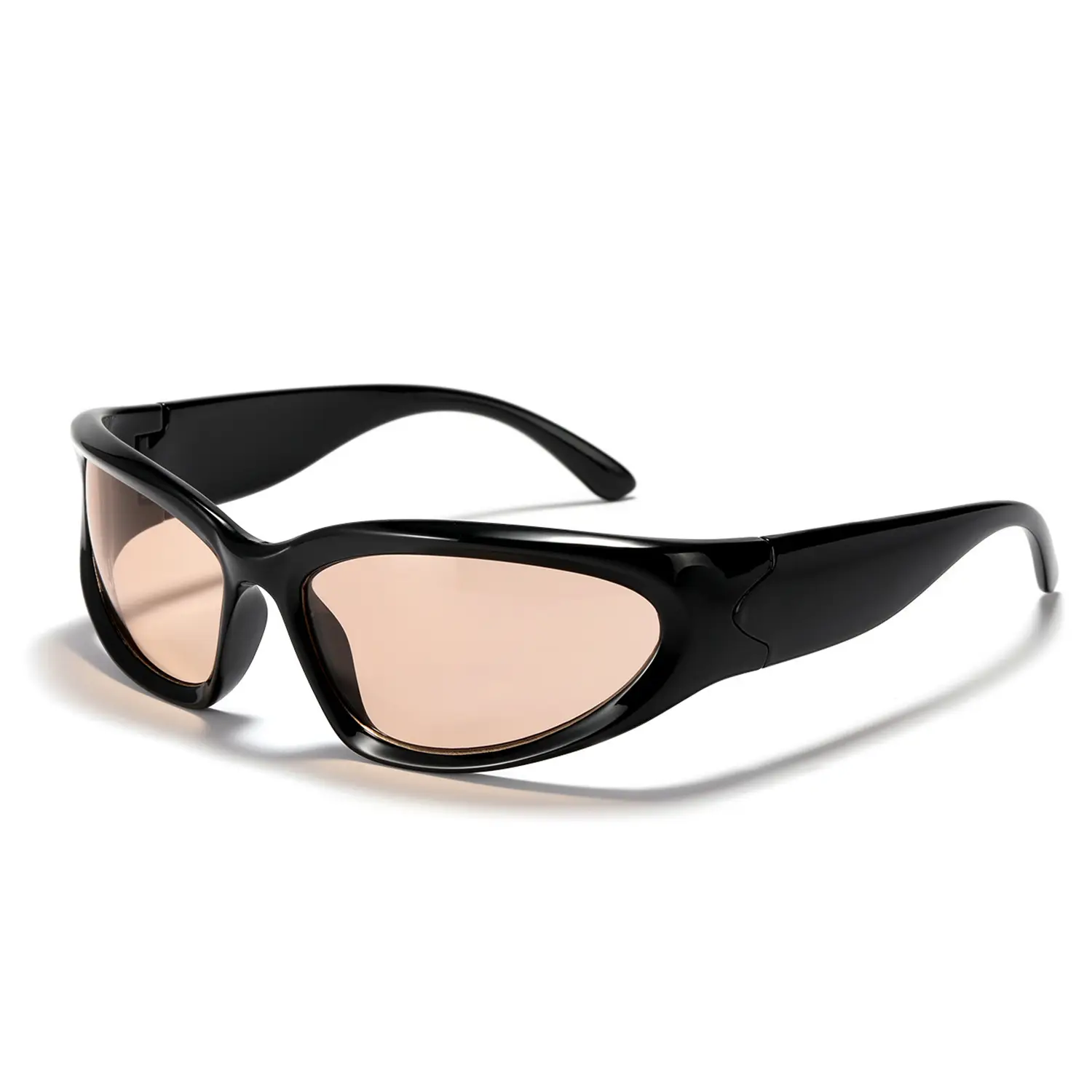 Silver Windproof Sunglasses for Women Large Frame - Image 2
