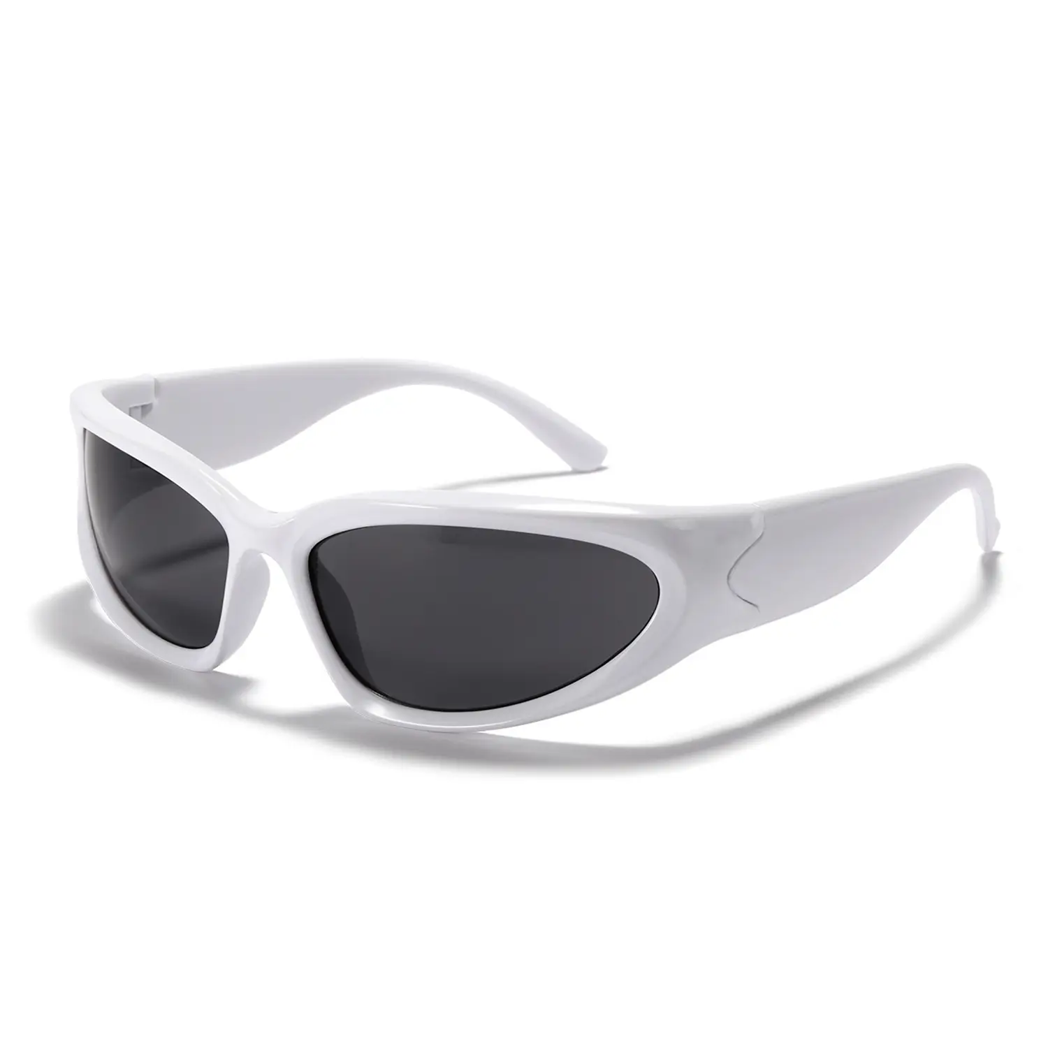 Silver Windproof Sunglasses for Women Large Frame - Image 4