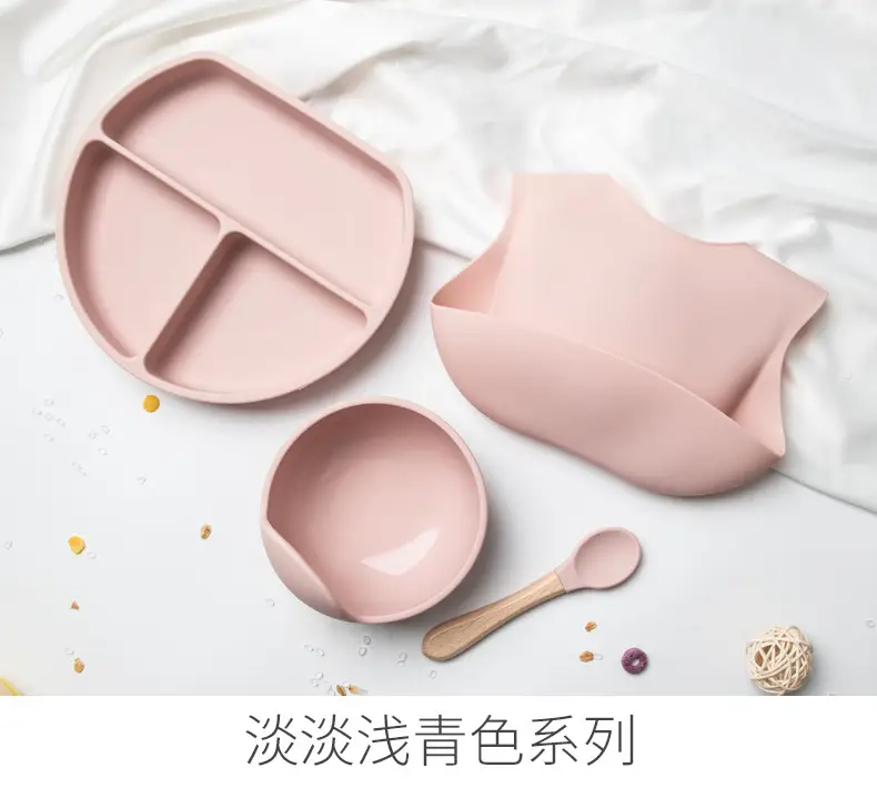 Pink Silicone Tableware Set for Kids & Adults — feature 7