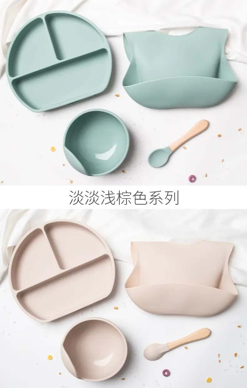Pink Silicone Tableware Set for Kids & Adults — feature 8