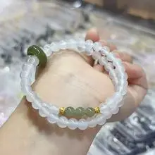 Chinese Style White Shell Lily Bracelet for Women — feature 6