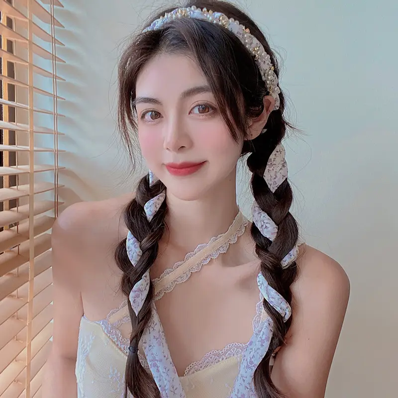 Summer Braided Yellow Hair Band for Women