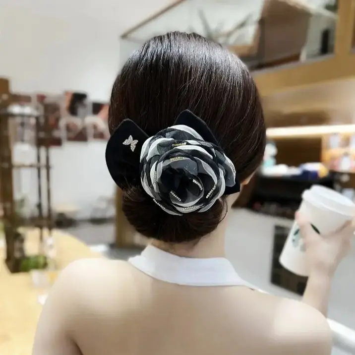 Soft Fabric Flower Hair Clip for Women — feature 11