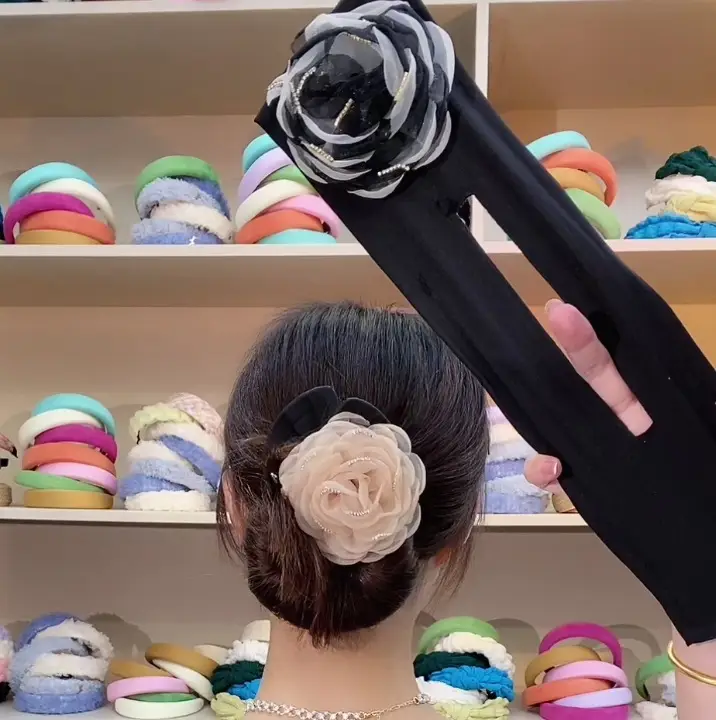 Soft Fabric Flower Hair Clip for Women — feature 15
