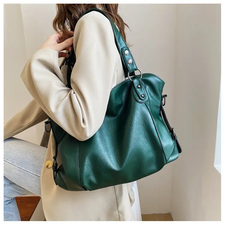 Black Korean Style Large Canvas Shoulder Bag — feature 18