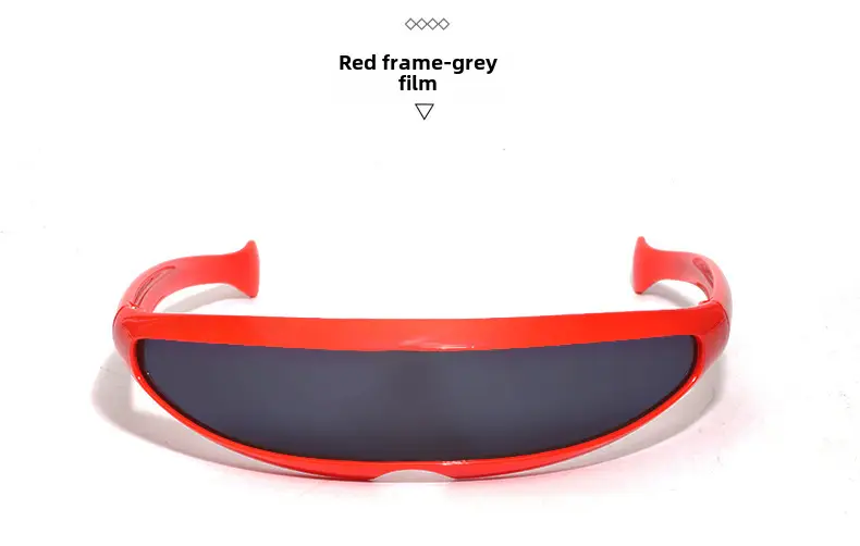 Red Frame Black Lens Sunglasses for Men - Image 13