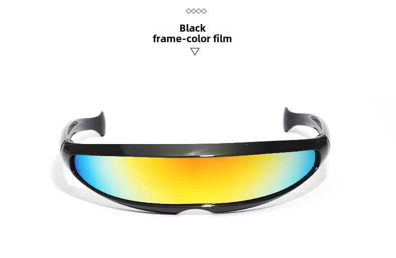 Red Frame Black Lens Sunglasses for Men - Image 9