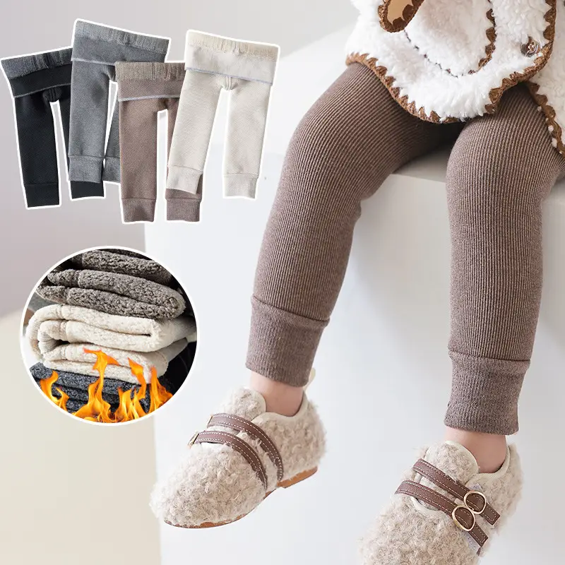 Girls Fleece Leggings Thick Warm Pantyhose Winter - Image 11
