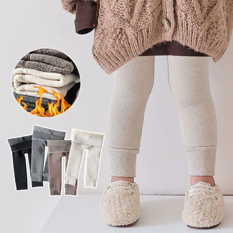 Girls Fleece Leggings Thick Warm Pantyhose Winter - Image 12