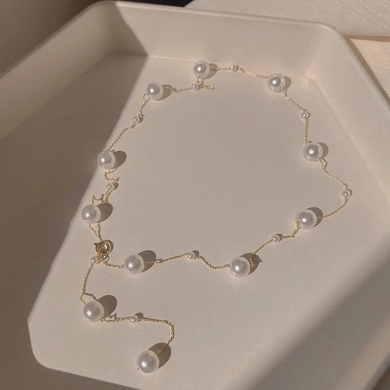 S925 Sterling Silver Starry Pearl Necklace for Women - Image 10