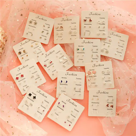 Korean Style Vintage Pearl Earrings Set — feature 15