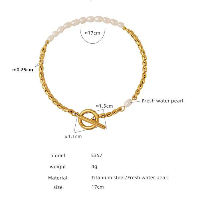 Pearl Buckle Bracelet for Women Gold Plated 18K True Gold — feature 3