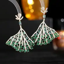 S925 Silver Diamond Necklace Earrings Super Flash Geometric Triangle Zircon Mosaic — feature 23
