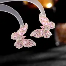 S925 Silver Diamond Necklace Earrings Super Flash Geometric Triangle Zircon Mosaic — feature 7