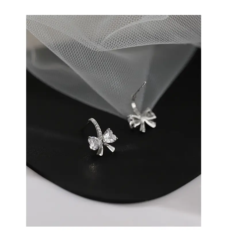 Sterling Silver Bow Earrings for Women 2022 New Trend — feature 6