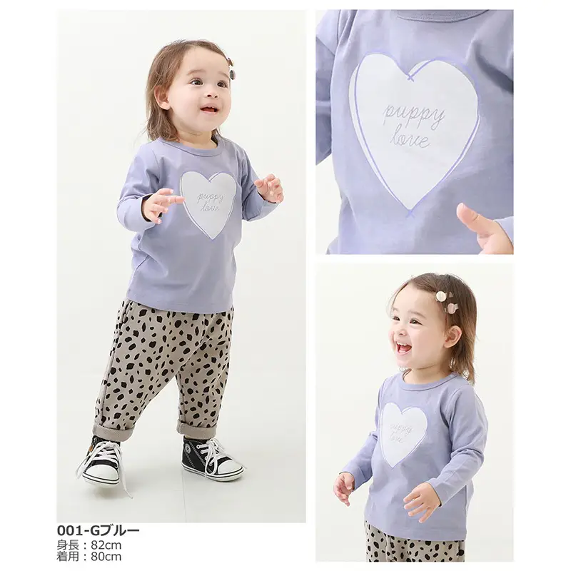 Girls Long Sleeve T-Shirt Pink Bow Print