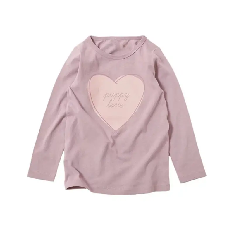 Girls Long Sleeve T-Shirt Pink Bow Print
