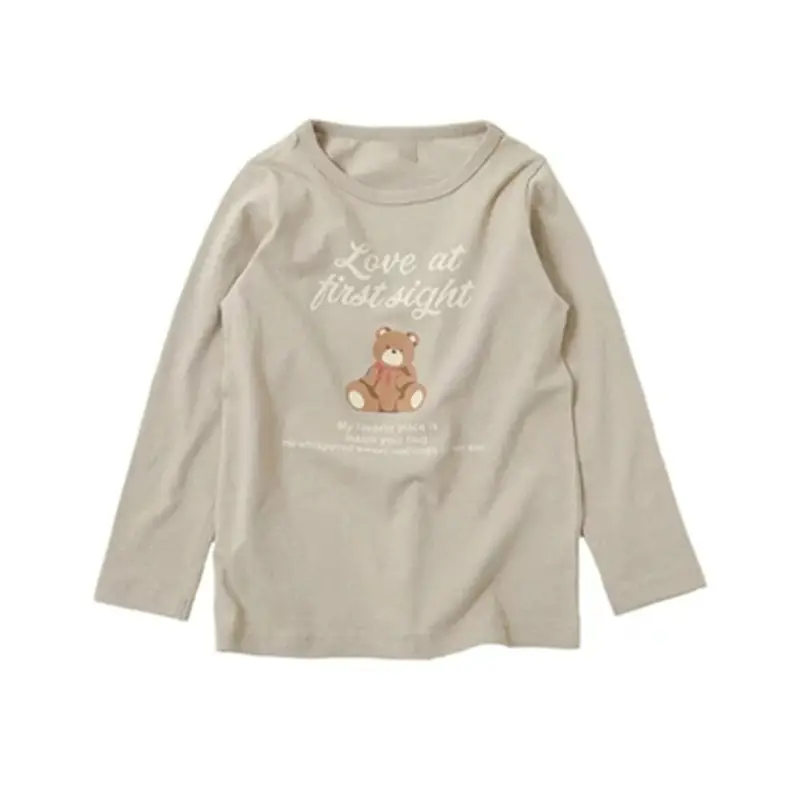 Girls Long Sleeve T-Shirt Pink Bow Print