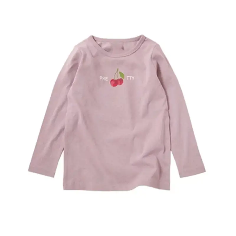 Girls Long Sleeve T-Shirt Pink Bow Print