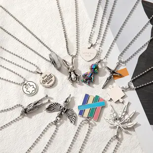 Men's Star Compass Necklace with Silver Chain — feature 6
