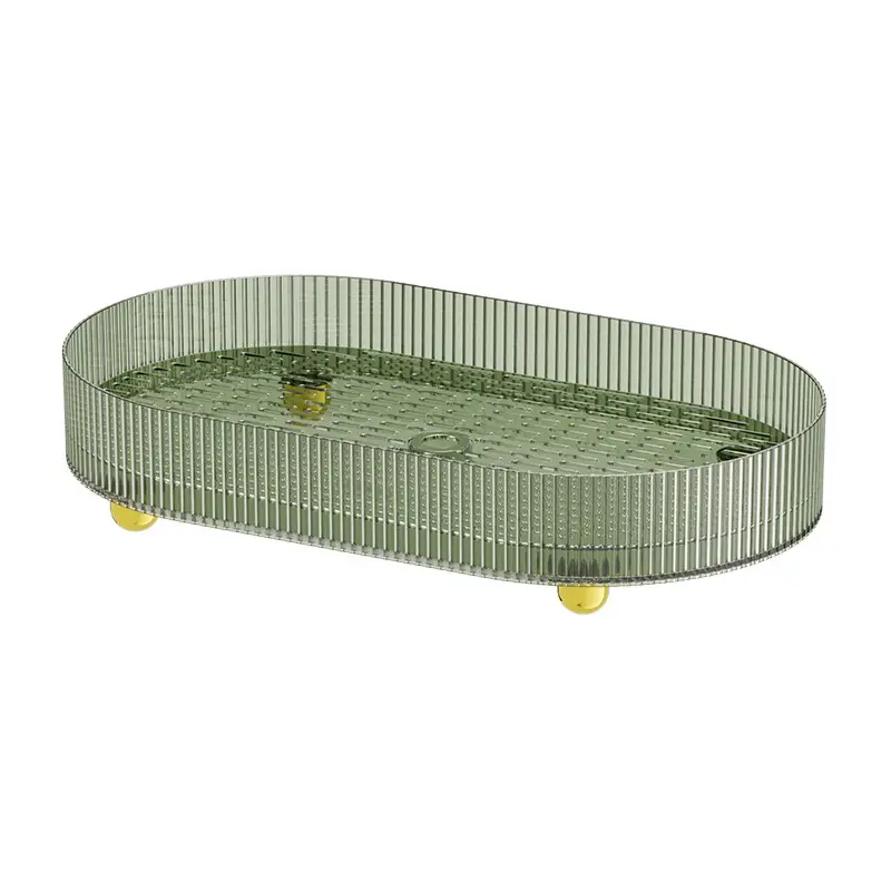 Rectangular Glass Tea Plate with Gold Accents - Image 7