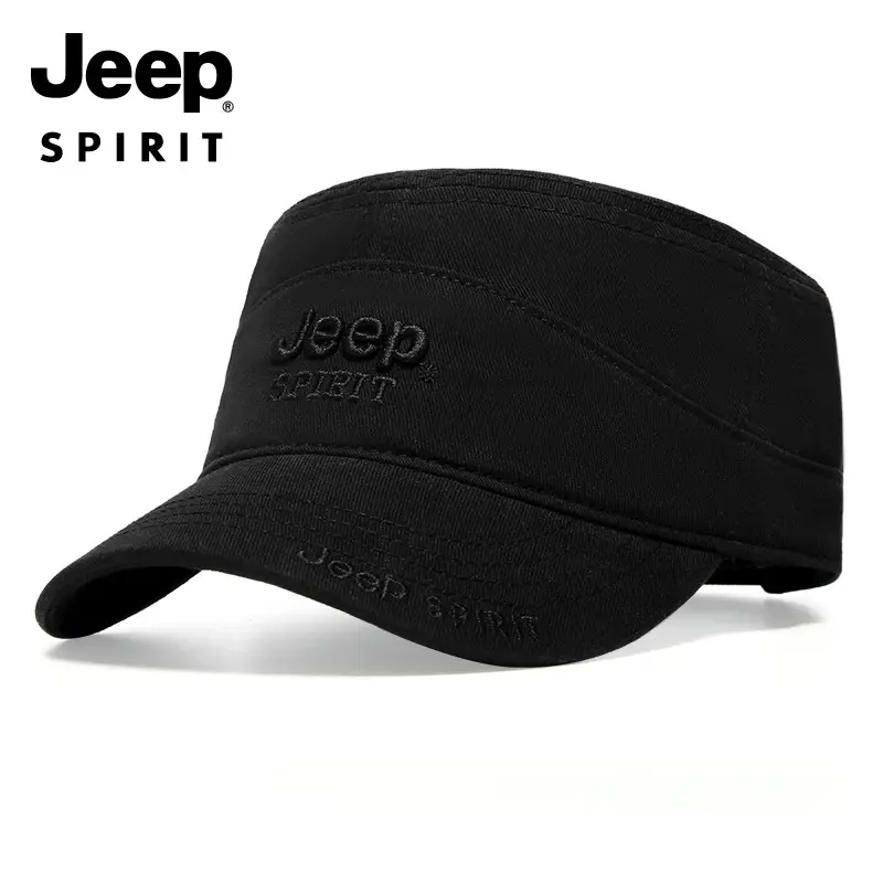 Men's Green Jeep Spirit Flat Cap A0293 - Image 6