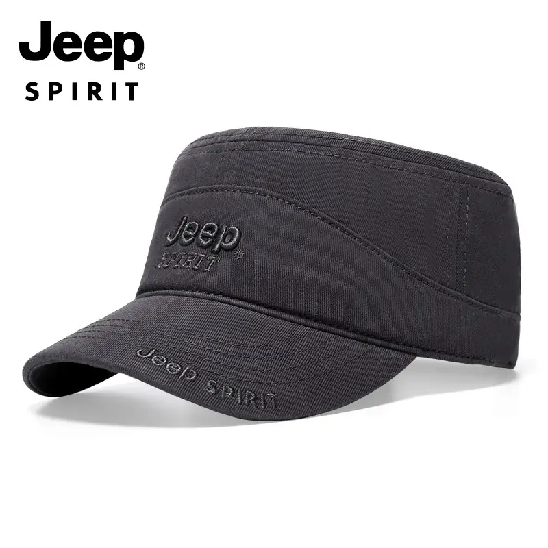 Men's Green Jeep Spirit Flat Cap A0293 - Image 2