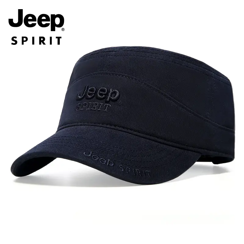Men's Green Jeep Spirit Flat Cap A0293 - Image 3