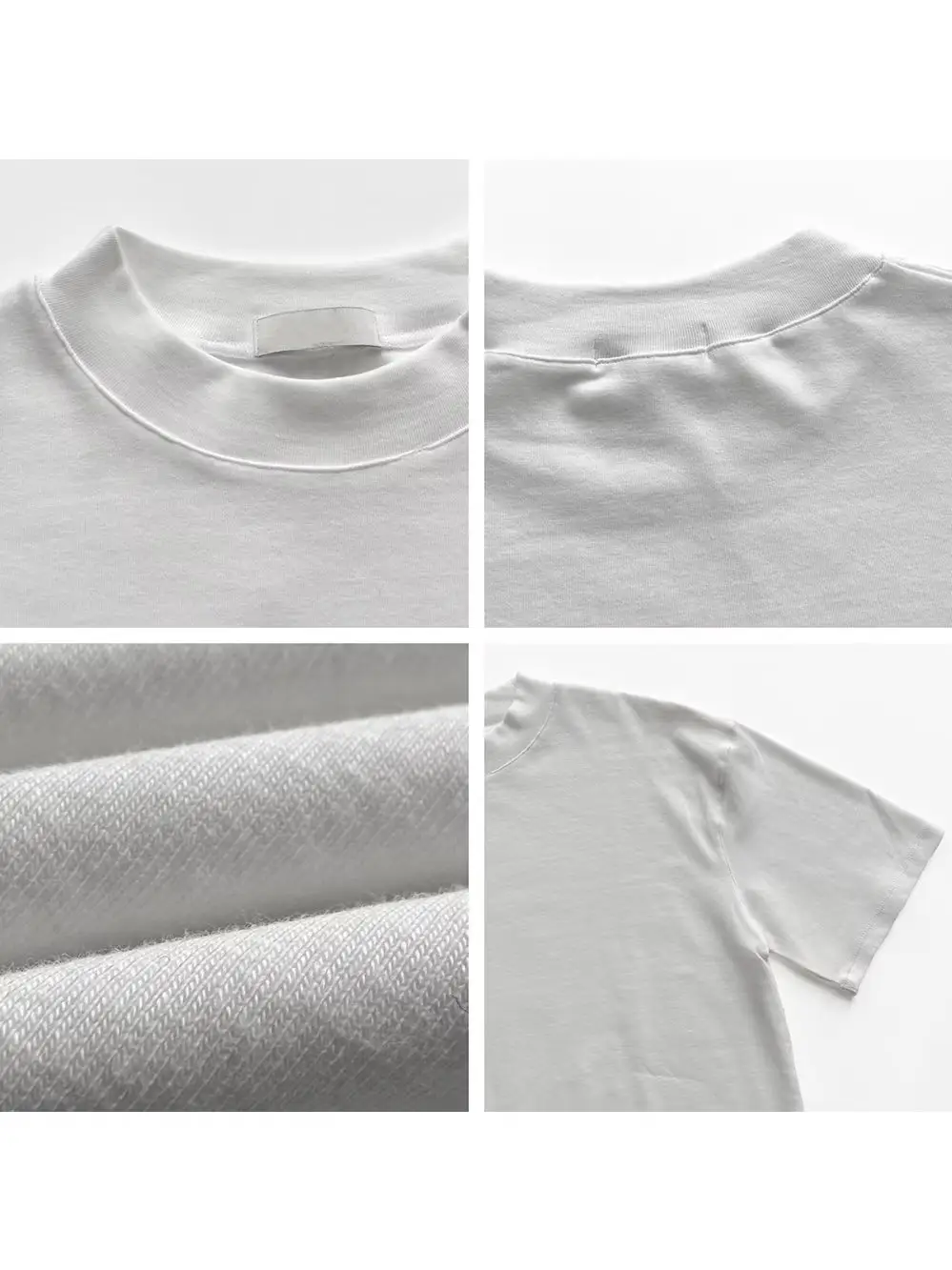 Men Green Half-High Collar T-Shirt Short Sleeve — feature 14