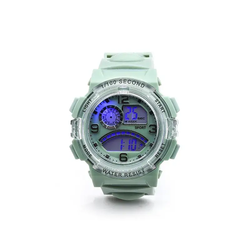 Black Digital Stopwatch Watch with Water Resistant Design - Image 10