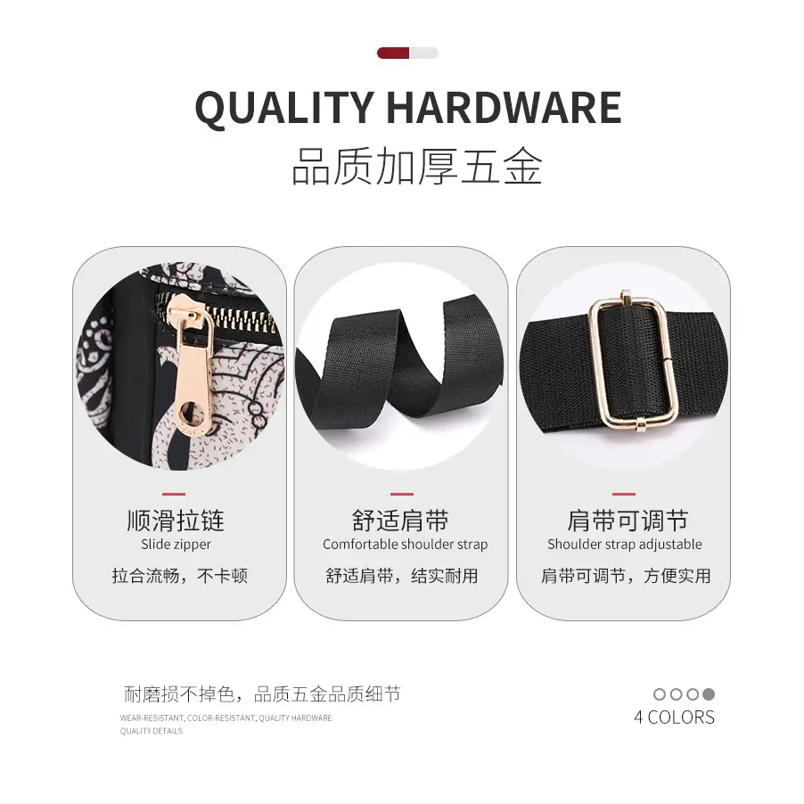 Printed Nylon Shoulder Bag for Women Large Capacity - Image 10