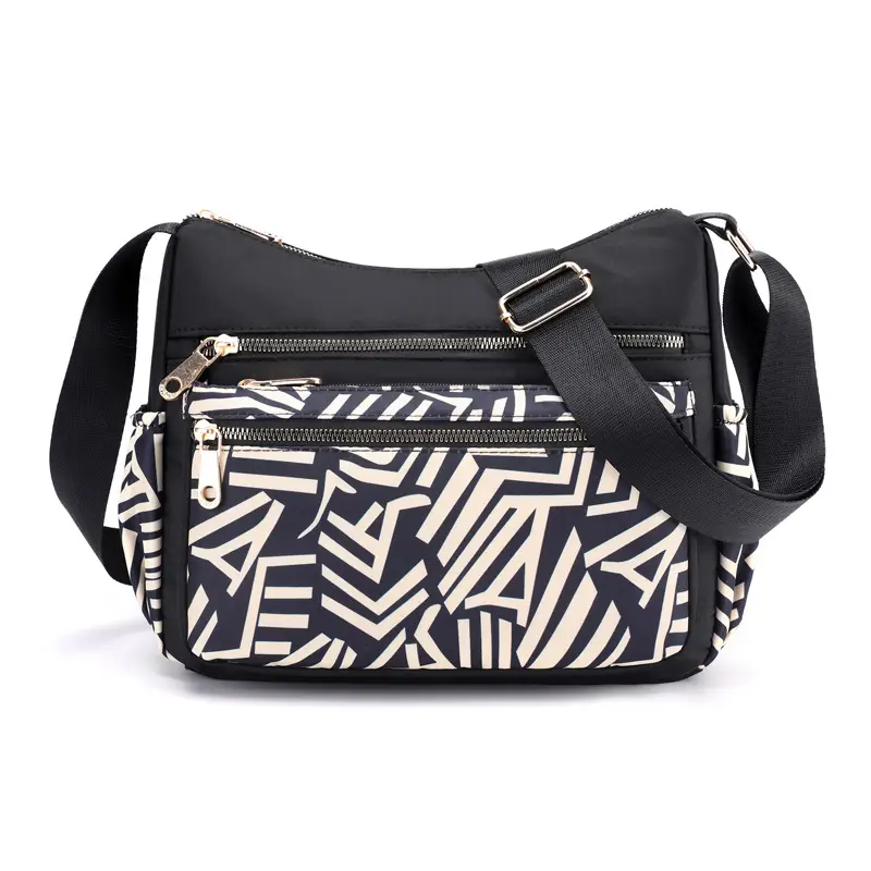 Printed Nylon Shoulder Bag for Women Large Capacity - Image 6