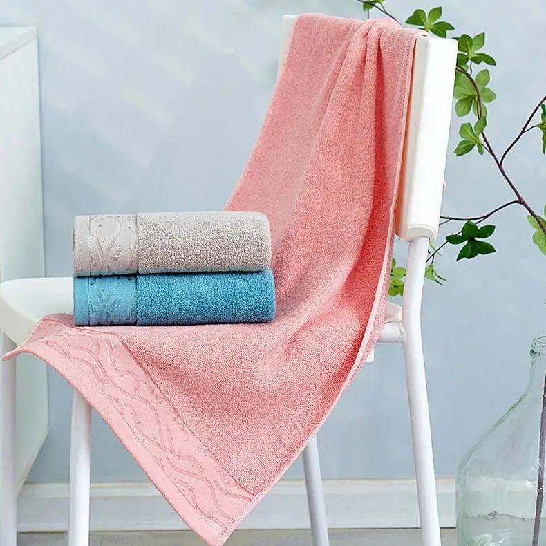 Extra Long Bath Towel Dark Men's Water Absorbent Non-Shedding - Image 19