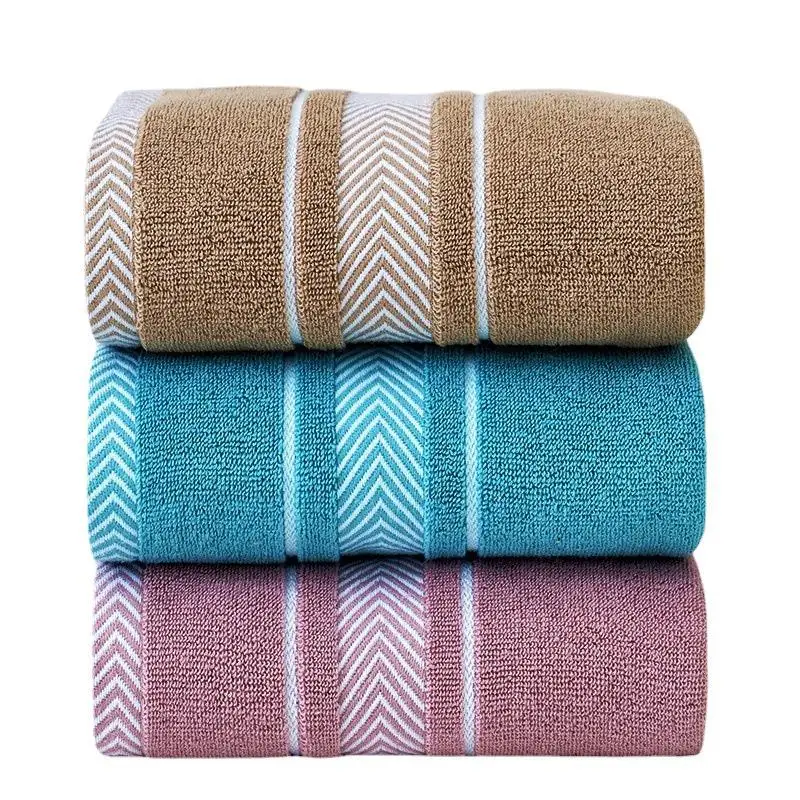 Extra Long Bath Towel Dark Men's Water Absorbent Non-Shedding - Image 20