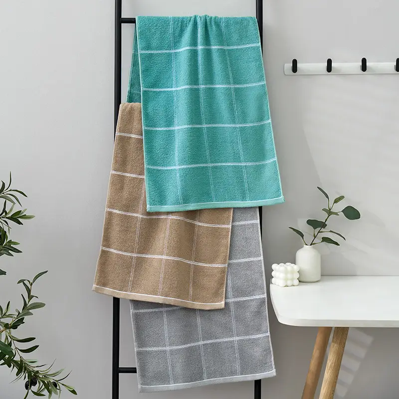 Extra Long Bath Towel Dark Men's Water Absorbent Non-Shedding — feature 18