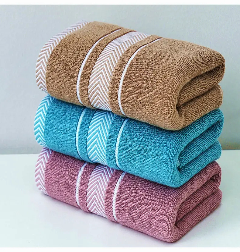Extra Long Bath Towel Dark Men's Water Absorbent Non-Shedding — feature 22