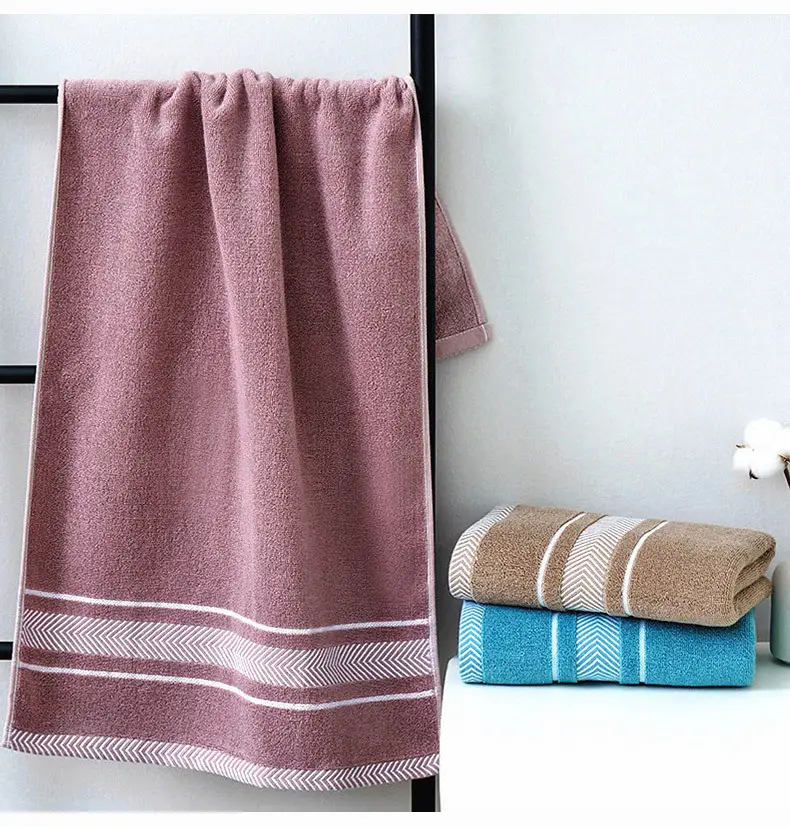 Extra Long Bath Towel Dark Men's Water Absorbent Non-Shedding — feature 23