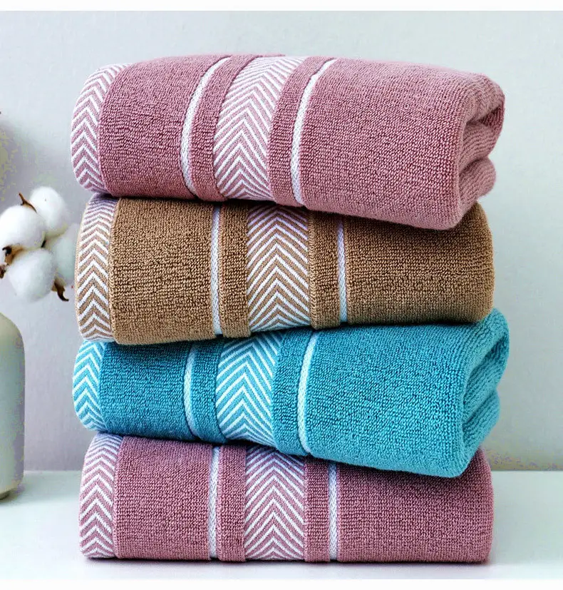 Extra Long Bath Towel Dark Men's Water Absorbent Non-Shedding — feature 24