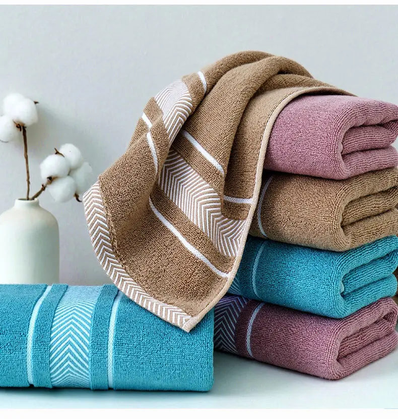 Extra Long Bath Towel Dark Men's Water Absorbent Non-Shedding — feature 25