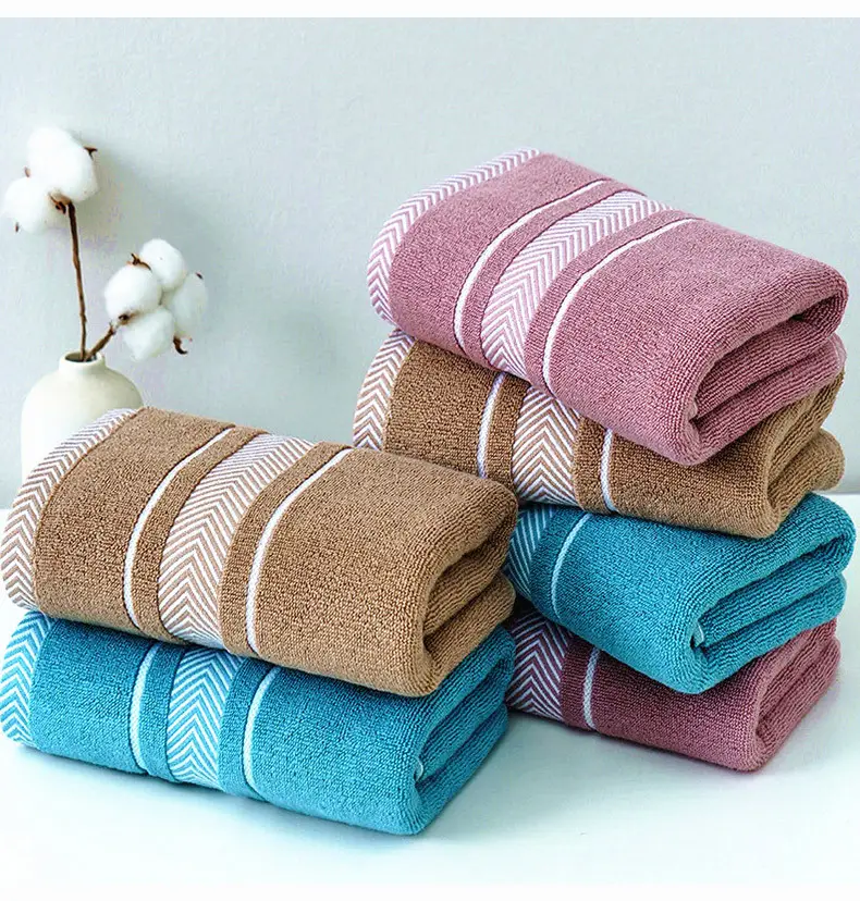 Extra Long Bath Towel Dark Men's Water Absorbent Non-Shedding — feature 26