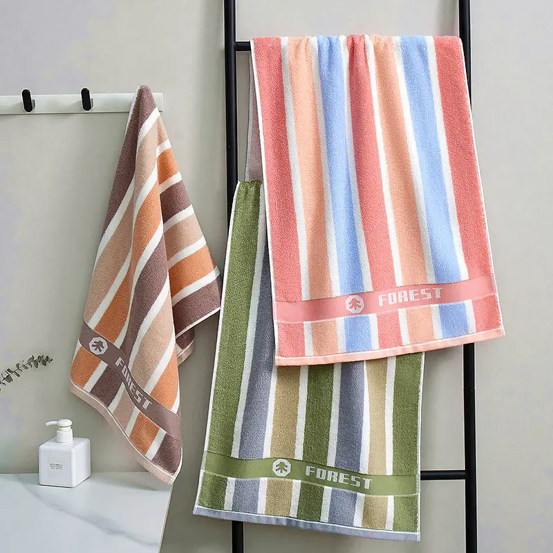 Extra Long Bath Towel Dark Men's Water Absorbent Non-Shedding — feature 28