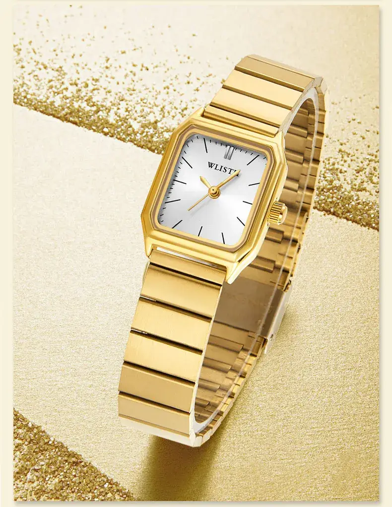 Women's Square Watch Silver Quartz Waterproof — feature 12